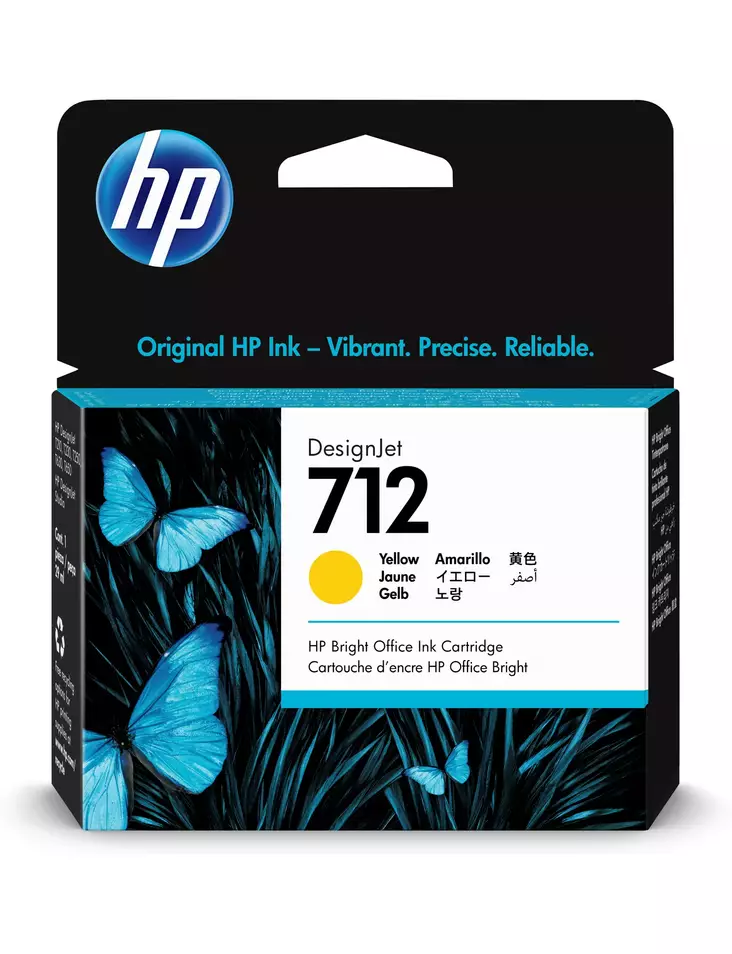 HP Mustekasetti 712 29ml Yellow - HP - 3ED69A - 1