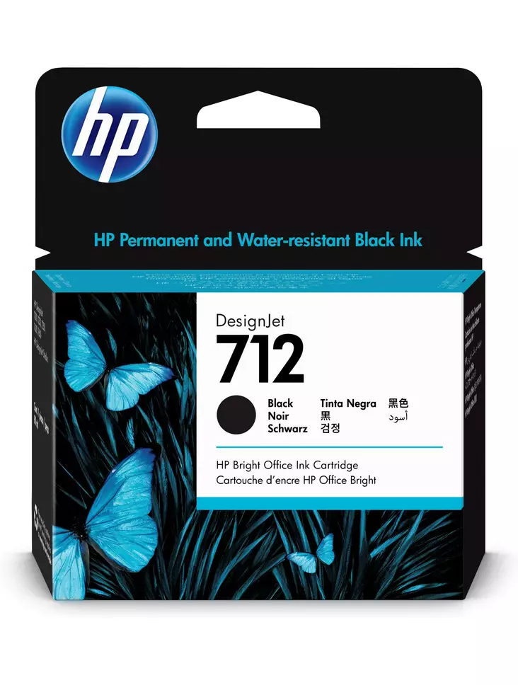 HP Mustekasetti 712 80ml Black - HP - 3ED71A - 1