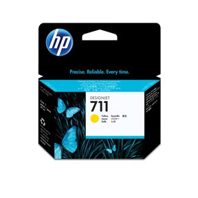 HP Mustesuihkukasetti 711 yellow - HP - CZ132A - 1