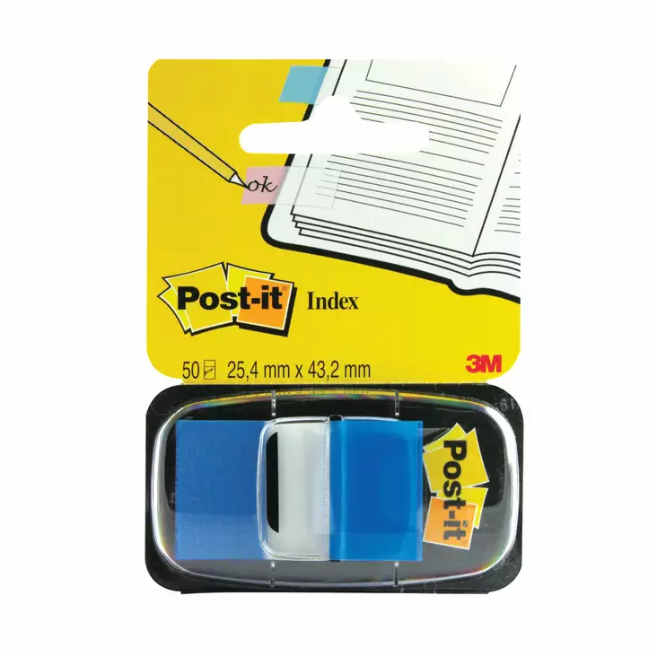 Post-it Index teippimerkki 680-2 sininen - Teippimerkit - 6802MB - 1