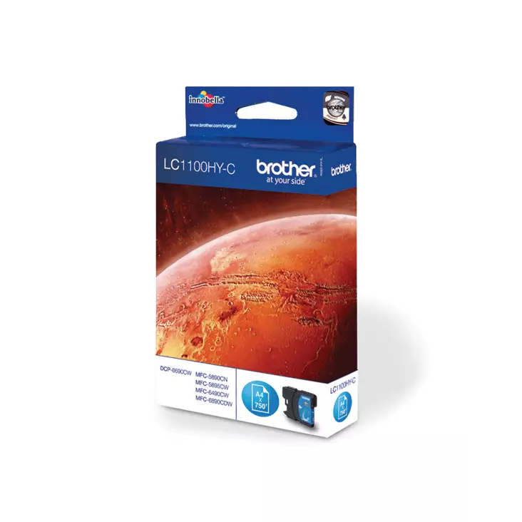 Brother LC1100HYC mustekasetti, Cyan - Brother - LC1100HYC - 1