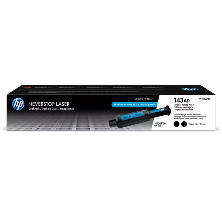 HP 143A Neverstop Reload Kit 2-pack black - HP - W1143AD - 1