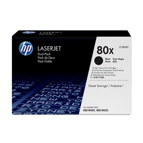 HP Värikasetti 80X, Black, dual-pack - HP - CF280XD - 1