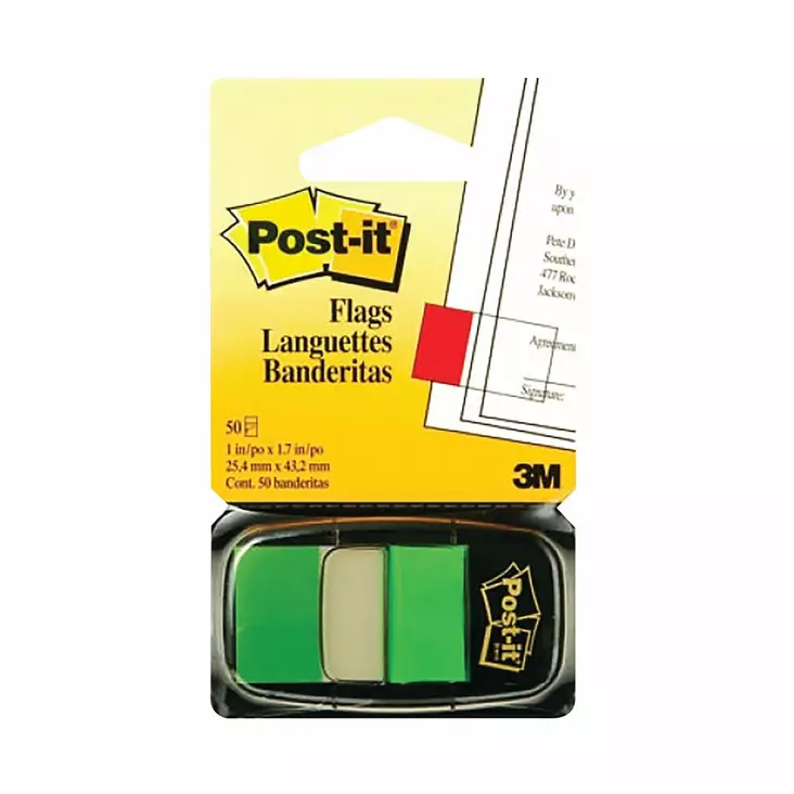 Post-it Index teippimerkki 680-3 vihreä - Teippimerkit - 6803G - 1