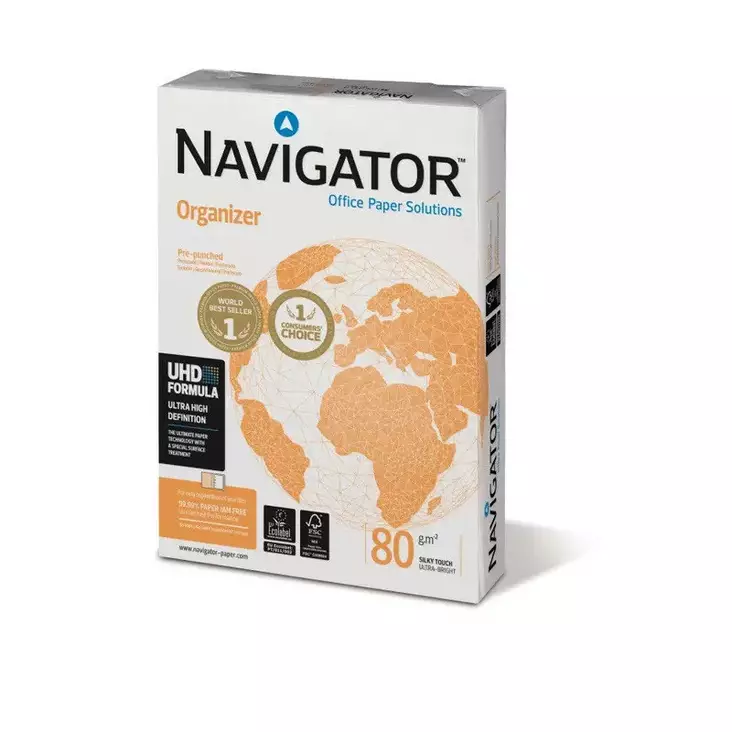 Navigator Organizer 80 g A4 8-8 reijitetty - Kopiopaperit - NAVORG080A42H - 1