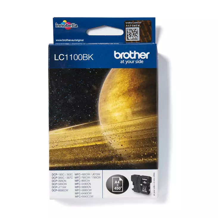 Brother LC1100BK mustekasetti, Black - Brother - LC1100BK - 1