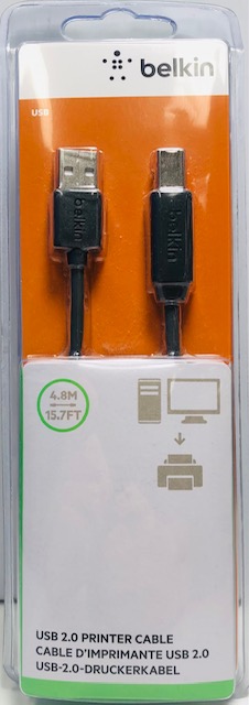 Belkin USB2.0-USB-B Tulostinkaapeli - HDMI- ja muut kaapelit - F3U154bt48M - 1