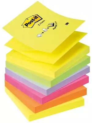 Post-it Z-Notes 76x76 neon rainbow - Z-note viestilaput - 330NR - 1