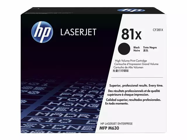 HP Värikasetti 81X, Black - HP - CF281X - 1