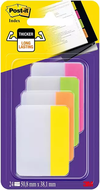 Post-it Index 686-PLOY 4x6 merkkiä - Teippimerkit - 686PLOY - 1